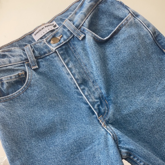 AMERICAN APPAREL HIGH WAISTED LIGHT BLUE DENIM 24” WAIST - Picture 5 of 5